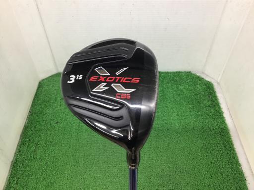 【中古】 ツアーエッジ EXOTICS CB5 3W(15°) フェアウェイウッド FW 純正特注シャフト (フレックスX) メンズ 男性用 右利き 右用 Cランク ゴルフクラブ