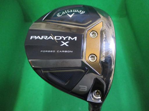 【中古】 キャロウェイ PARADYM X 3W フェアウェイウッド FW 純正特注シャフト (フレックスS) メンズ 男性用 右利き 右用 Cランク ゴルフクラブ