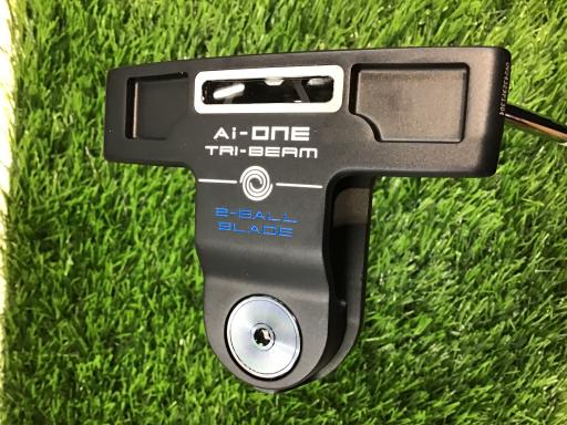 【中古】 オデッセイ Ai-ONE TRI-BEAM 2-BALL BLADE CH 34インチ パター PT STROKE LAB 90 スチール (..