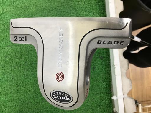 【中古】 オデッセイ WHITE STEEL 2・ball BLADE 34インチ パター PT スチール (フレックスその他) メンズ 男性用 右利き 右用 Cランク ゴルフクラブ
