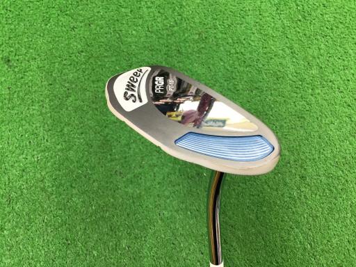 【中古】 プロギア SWEEP PT-15(ブラック×ブルー) 32インチ レディース パター PT スチール (フレックスその他) レディース 女性用 右利き...