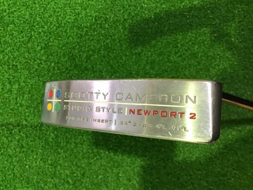 【中古】 タイトリスト SCOTTY CAMERON STUDIO STYLE NEWPORT 2 340G 34インチ パター PT スチール (フ..