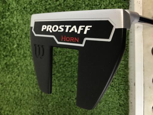 中古 Bランク （フレックスその他） ウィルソン PROSTAFF HORN 34インチ(FAT) スチール その他 男性用 右利き パター PT