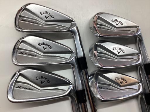【中古】 キャロウェイ X FORGED(2024) 6S アイアンセット IR Dynamic Gold MID 115 (フレックスS) メンズ 男性用 右利き 右用 Cランク ゴルフクラブ