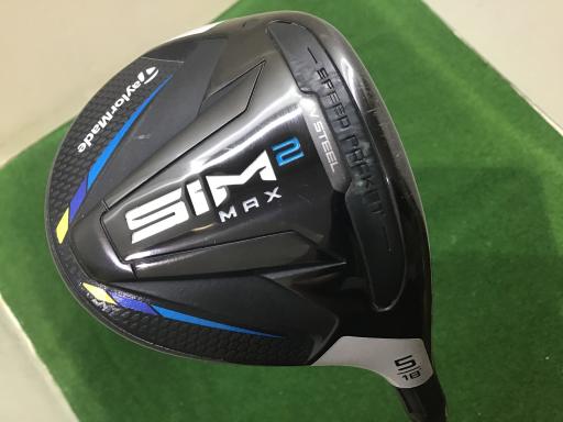 Taylor Made - 【中古】 テーラーメイド SIM2 MAX 5W フェアウェイウッド FW リシャフト (フレックスその他) メンズ 男性用 右利き 右用 Cランク ゴルフクラブ