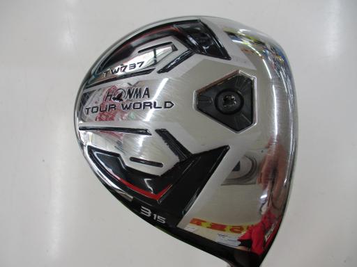 中古 Cランク （フレックスS） 本間ゴルフ TOUR　WORLD　TW737　3W(15°) VIZARD　EX-C65 S 男性用 右利き フェアウェイウッド FW