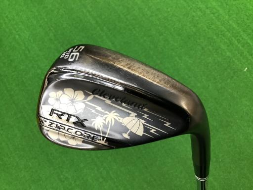 【中古】 クリーブランド Cleveland RTX ZIPCORE ブラックサテン 56°/10° MID ウェッジ WG 純正特注シャフト (フレックスS)...
