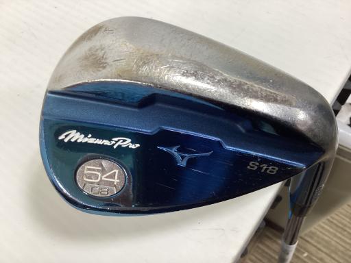 中古 Cランク （フレックスS） ミズノ Mizuno　Pro　S18(ブルー)　54°/08° 純正特注シャフト S 男性用 右利き ウェッジ WG