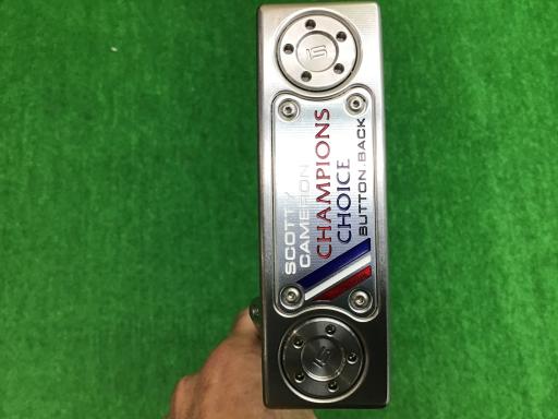 【中古】 タイトリスト SCOTTY CAMERON CHAMPIONS CHOICE BUTTON BACK NEWPORT 2.5 PLUS(2023) 34インチ レフティ パター PT スチール (フレックスその他) メンズ 男性用 左利き レフティ 左用 Cランク ゴルフクラブの商品画像