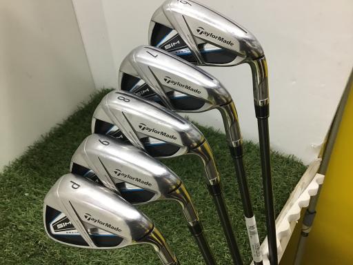 【中古】 テーラーメイド SIM MAX 5S アイアンセット IR TENSEI BLUE TM60(IR) (フレックスR) メンズ 男性用 右利き 右用 Cランク ゴルフクラブ