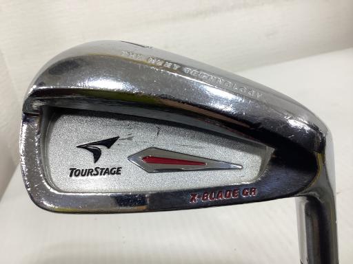 中古 Dランク （フレックスX） ブリヂストン TOURSTAGE　X-BLADE　GR　8S Dynamic　Gold X100 男性用 右利き アイアンセット IR