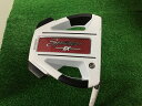 【中古】 テーラーメイド Spider EX PLATINUM/WHITE フローネック 34インチ パター PT スチール (フレックスその他) メンズ 男性用 右利き 右用 Dランク ゴルフクラブ(4)