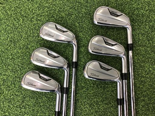 中古 Cランク （フレックスS） タイトリスト Titleist　T200(2021)　6S NS　PRO　105T S 男性用 右利き アイアンセット IR