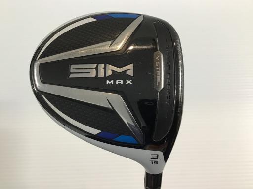 【中古】 テーラーメイド SIM MAX 3W フェアウェイウッド FW TENSEI BLUE TM50(FW) (フレックスS) メンズ 男性用 右利き 右用 Cランク ゴルフクラブ