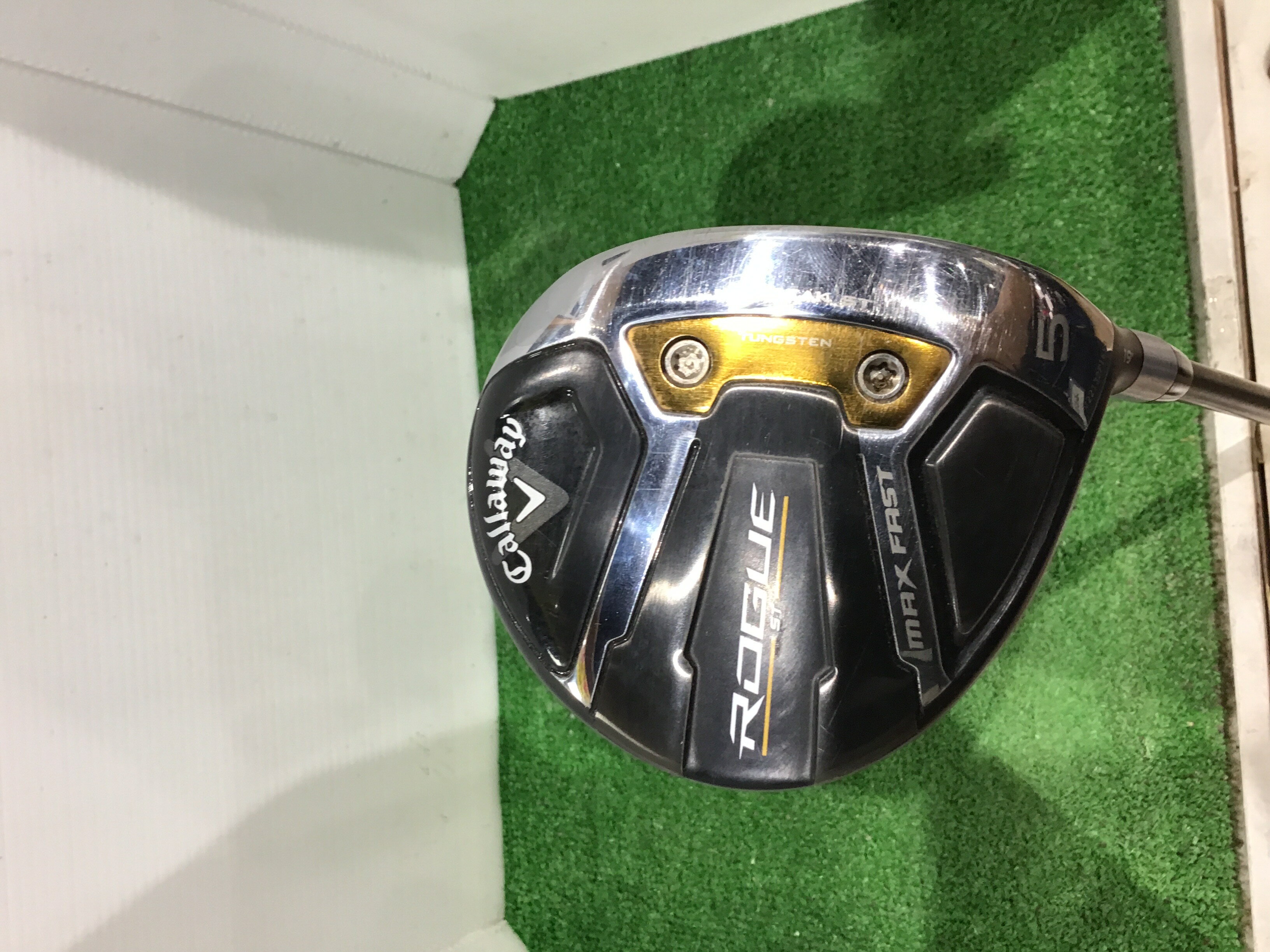 タイプ男性用利き手右利き商品コード2100395166713クラブ種別フェアウェイウッドメーカー名キャロウェイ商品名ROGUE　ST　MAX　FAST　5W発売年2022シャフトSPEEDER　NX　40　for　CW（ROGUE　ST　FW）シャフト材質カーボンメーカーフレックスRフレックスRクラブセット組合せ内容クラブセット本数0クラブセット不足本数0クラブセット実本数0総合ランク&nbsp;ランクについて傷状態：ヘッド上部C傷状態：フェースC傷状態：ヘッド下部C傷状態：シャフトB傷状態：グリップオリジナル 良好傷状態：ヘッドカバーヘッドカバー無し査定特記・商品状態&nbsp;メーカーカタログ情報となりますので、実商品と異なる場合がございます。ヘッドロフト角(°)19ヘッド体積(cc)154シャフト長(インチ)42.5クラブ重量(g)店舗名ゆめタウン宇部店住所山口県宇部市黒石北3−4−1電話番号0836-45-0622キャロウェイROGUE　ST　MAX　FAST　5W