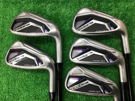 【中古】 コブラ cobra AEROJET 5S アイアンセット IR SPEEDER NX for Cobra(AEROJET IR) (フレックスS) メンズ 男性用 右利き 右用 Cランク ゴルフクラブ