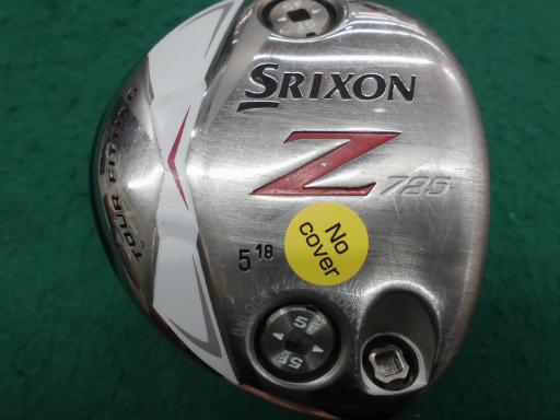 【中古】 ダンロップ SRIXON Z725 5W フェアウェイウッド FW 純正特注シャフト (フレックスX) メンズ 男性用 右利き 右用 Dランク ゴルフクラブ