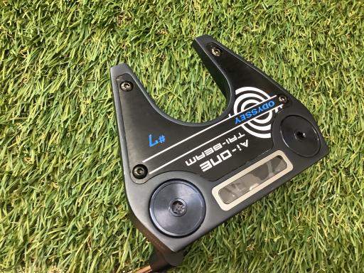 【中古】 オデッセイ Ai-ONE TRI-BEAM #7 33インチ パター PT STROKE LAB 90 スチール (フレックスその..