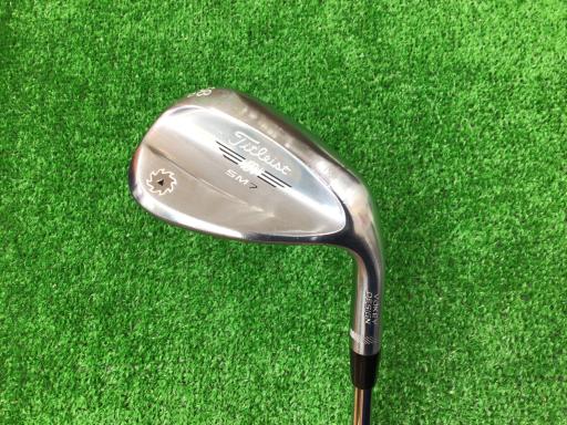 中古 Cランク （フレックスS） タイトリスト VOKEY　SPIN　MILLED　SM7　ツアークロム　58°/12°D NS　PRO　950GH S 男性用 右利き ウェッジ WG