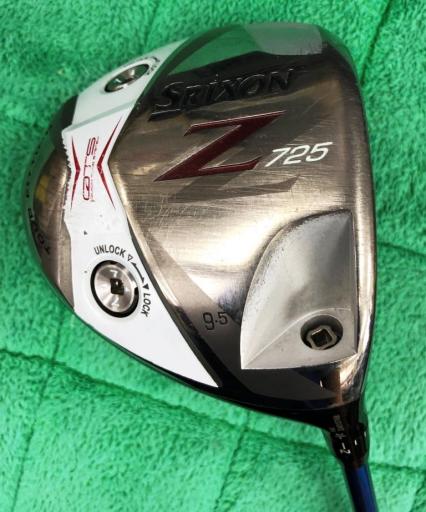 中古 Dランク （フレックスS） ダンロップ SRIXON Z725 9.5° Tour AD GT-6 S 男性用 右利き ドライバー DR