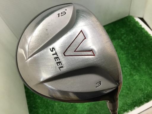 Taylor Made - 【中古】 テーラーメイド V STEEL 15° USA フェアウェイウッド FW M.A.S.2 ULTRALITE (フレックスR) メンズ 男性用 右利き 右用 Dランク ゴルフクラブ