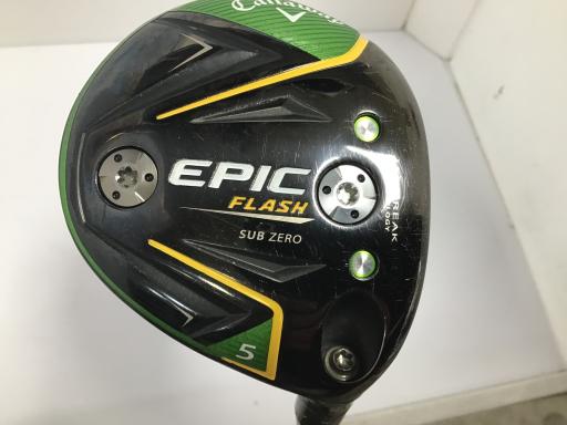 【中古】 キャロウェイ EPIC FLASH SUBZERO 5W フェアウェイウッド FW Tour AD SZ(フェアウェイ) (フレックスS) メンズ 男性用 右利き 右用 Cランク ゴルフクラブ