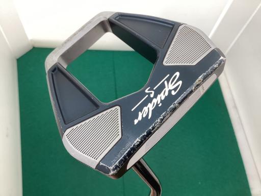 【中古】 テーラーメイド Spider S NAVY 34インチ パター PT スチール(ブラック) (フレックスその他) メンズ 男性用 右利き 右用 Dランク ゴルフクラブ