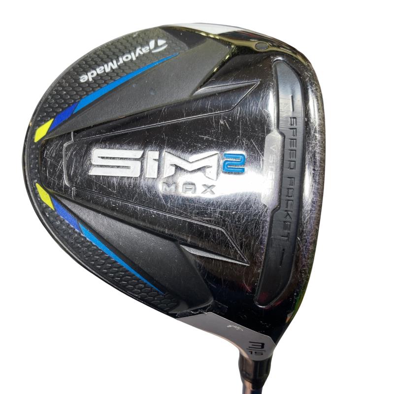 【中古】 テーラーメイド SIM2 MAX 3W フェアウェイウッド FW 純正特注シャフト (...