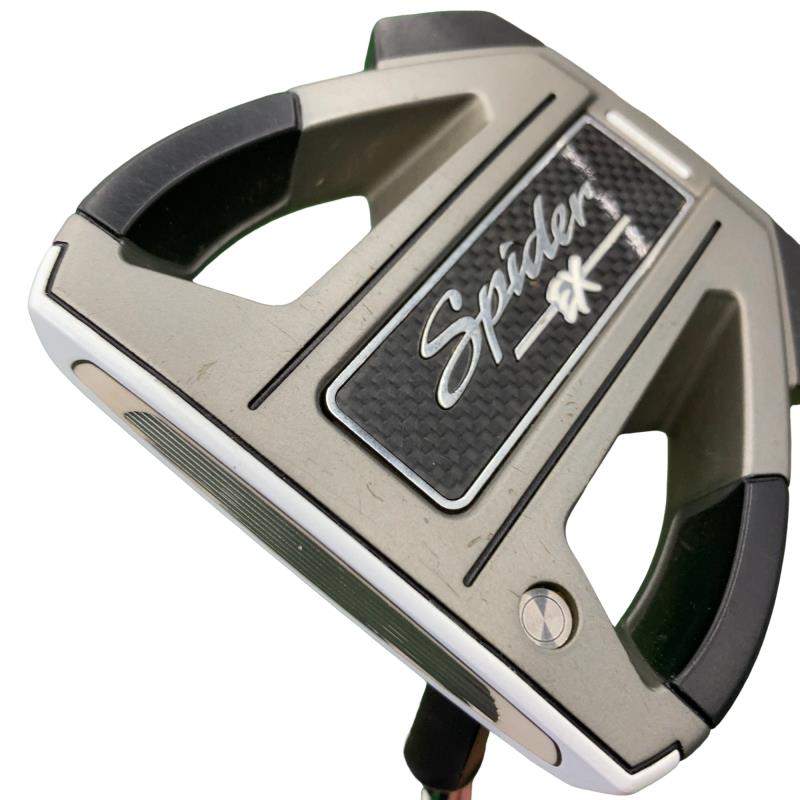 【中古】 テーラーメイド Spider EX PLATINUM/WHITE スモールスラント 34インチ レフティ パター PT スチール (フレックスその他) メンズ 男性用 左利き レフティ 左用 Cランク ゴルフクラブ