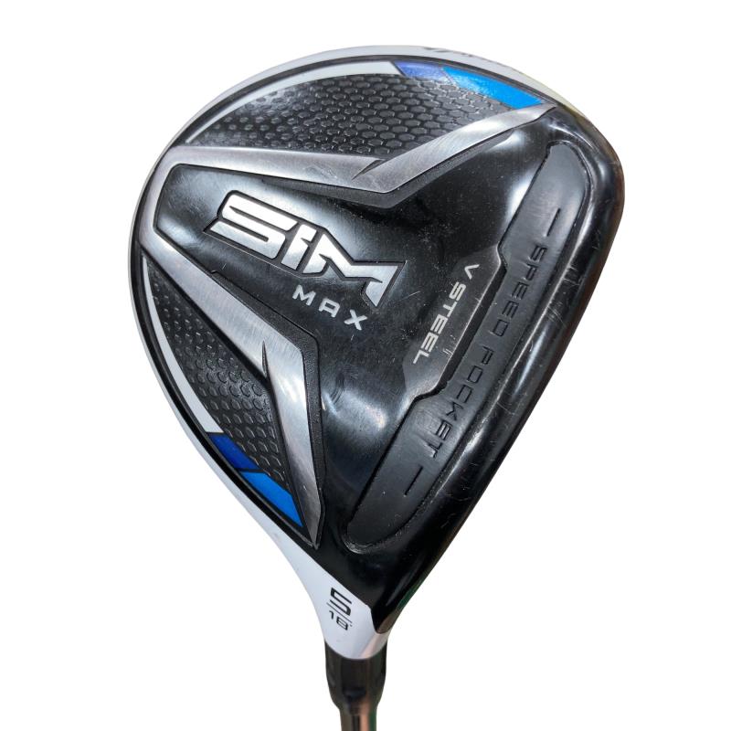 【中古】 テーラーメイド SIM MAX 5W フェアウェイウッド FW Diamana ZF60 (フレックスS) メンズ 男性用 右利き 右用 Cランク ゴルフクラブ