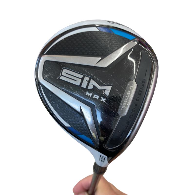 【中古】 テーラーメイド SIM MAX 5W フェアウェイウッド FW TENSEI BLUE TM50(FW) (フレックスSR) メンズ 男性用 右利き 右用 Cランク ゴルフクラブ