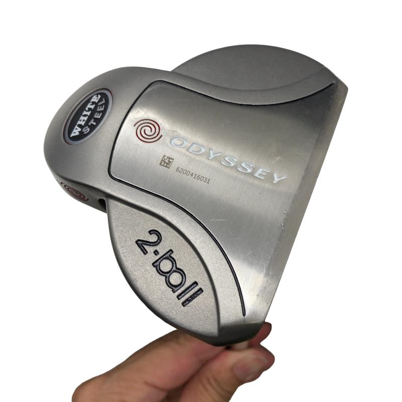 【中古】 オデッセイ WHITE STEEL 2・ball 33インチ パター PT スチール (フレックスその他) メンズ 男性用 右利き 右用 Cランク ゴルフクラブ