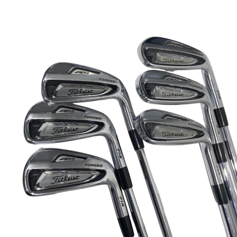 【中古】 タイトリスト Titleist AP2 714 6S アイアンセット IR 純正特注シャフト (フレックスS) メンズ 男性用 右利き 右用 Dランク ゴルフクラブ