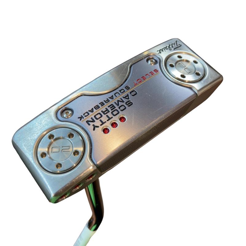 【中古】 タイトリスト SCOTTY CAMERON select SQUAREBACK(2018) 33インチ パター PT スチール (フレックスその他) メンズ 男性用 右利き 右用 Cランク ゴルフクラブ