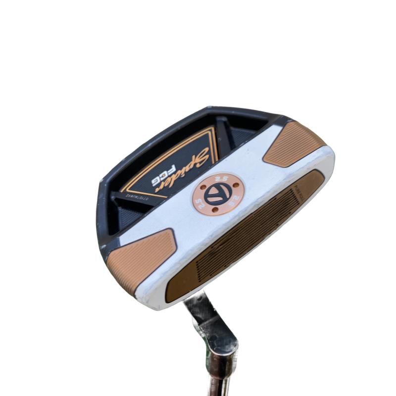 【中古】 テーラーメイド Spider FCG BLACK/WHITE クランクネック 34インチ パター PT KBS CT TOUR BLACK (フレックスその他) メンズ 男性用 右利き 右用 Dランク ゴルフクラブ