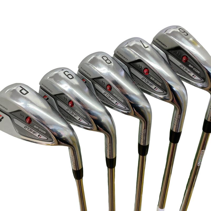 BRIDGESTONE - 【中古】 ブリヂストン BRIDGESTONE 213HF 5S アイアンセット IR 純正特注シャフト (フレックスS) メンズ 男性用 右利き 右用 Cランク ゴルフクラブ