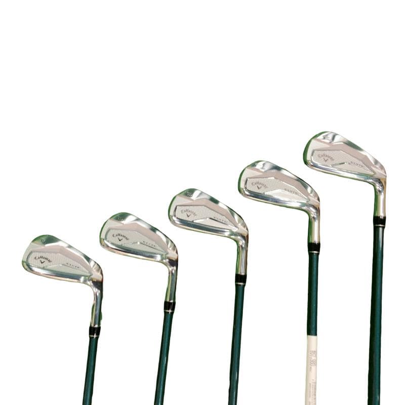 【中古】 キャロウェイ ELYTE MAX FAST 5S アイアンセット IR LIN-Q GREEN 40 for CW(ELYTE IR) (フレックスR) メンズ 男性用 右利き 右用 Cランク ゴルフクラブ