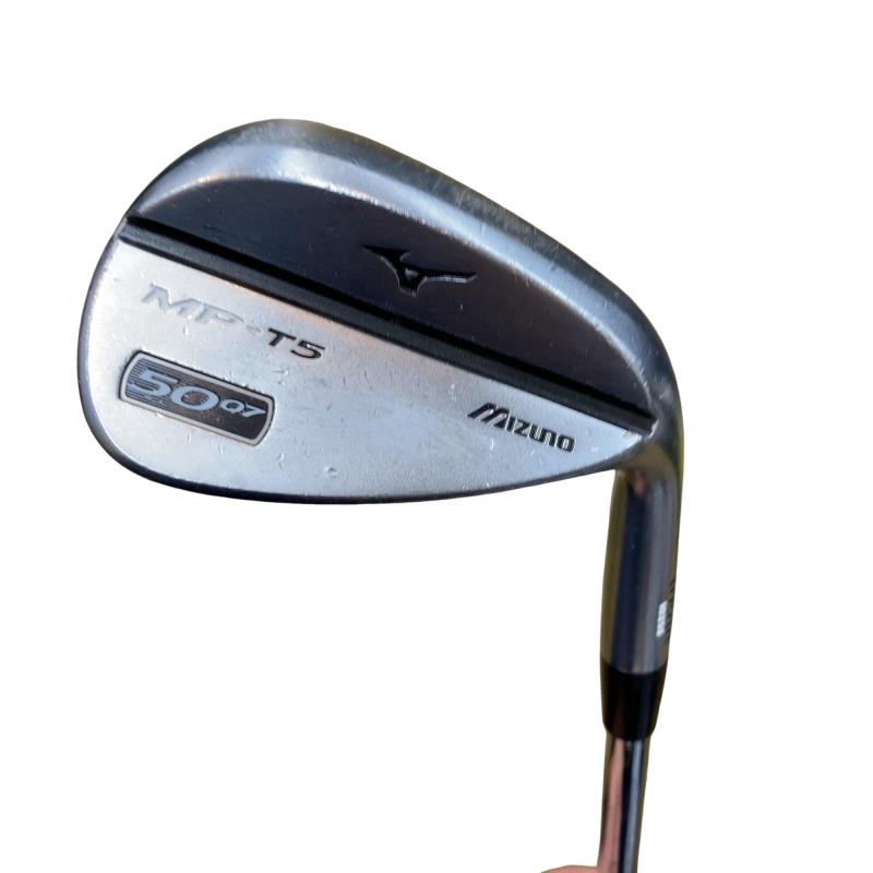 MIZUNO - 【中古】 ミズノ MP-T5 ホワイトサテン 50°/07° ウェッジ WG 純正特注シャフト (フレックスその他) メンズ 男性用 右利き 右用 Cランク ゴルフクラブ