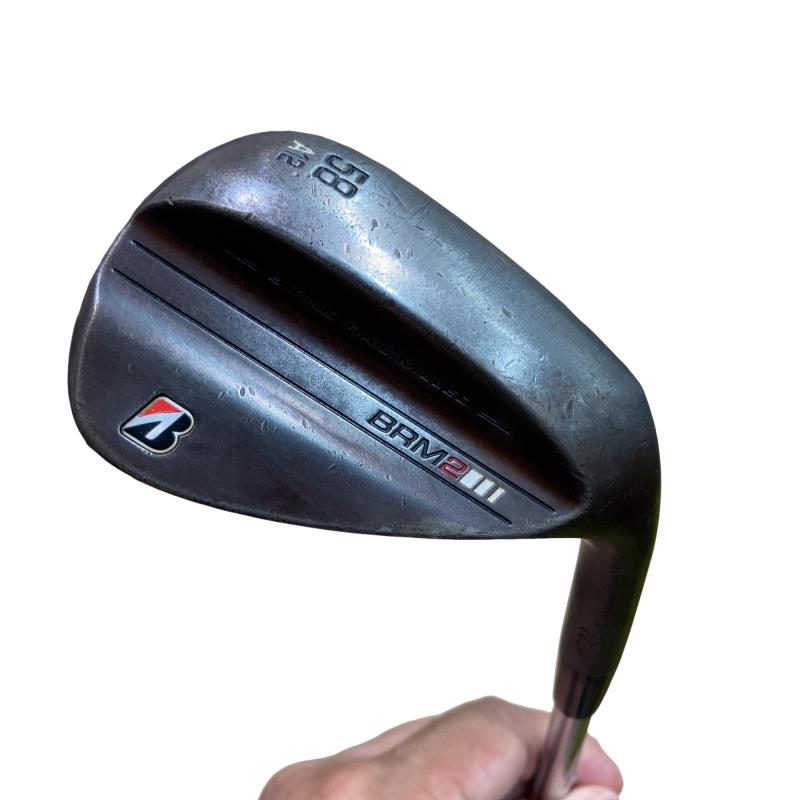 【中古】 ブリヂストン BRIDGESTONE BRM2 ノーメッキ 58°/08°M ウェッジ WG 純正特注シャフト (フレックスS) メンズ 男性用 右利き 右用 Cランク ゴルフクラブ