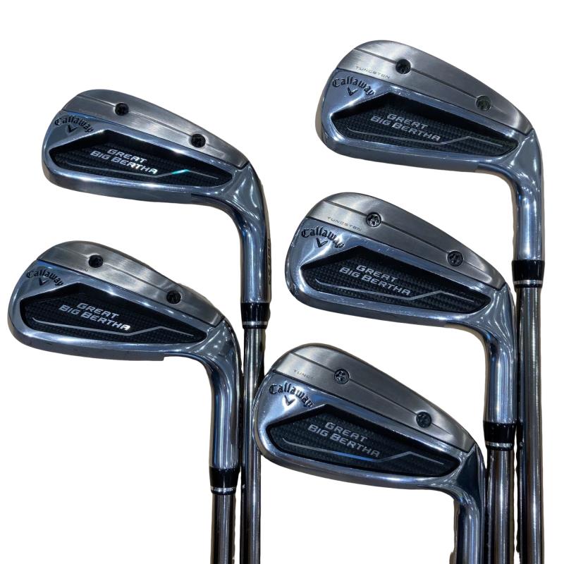 【中古】 キャロウェイ GREAT BIG BERTHA(2023) 5S アイアンセット IR リシャフト (フレックスその他) メンズ 男性用 右利き 右用 Dランク ゴルフクラブ