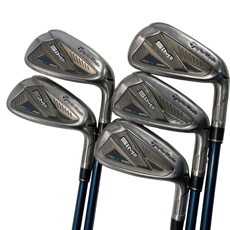 【中古】 テーラーメイド SIM2 MAX 5S アイアンセット IR TENSEI BLUE TM60(SIM2 IR) (フレックスS) メンズ 男性用 右利き 右用 Cランク ゴルフクラブ