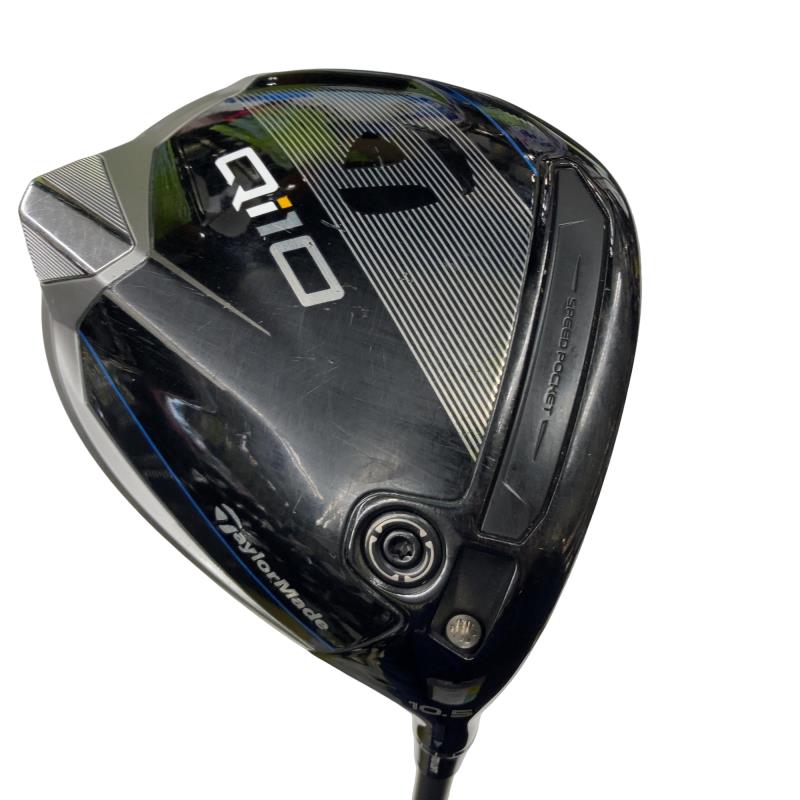 Taylor Made - 【中古】 テーラーメイド Qi10 10.5° ドライバー DR 純正特注シャフト (フレックスS) メンズ 男性用 右利き 右用 Cランク ゴルフクラブ