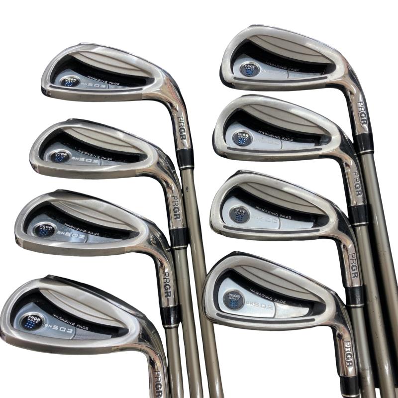 【中古】 プロギア GN 502 8S アイアンセット IR GN 502(アイアン) (フレックスR) メンズ 男性用 右利き 右用 Cランク ゴルフクラブ