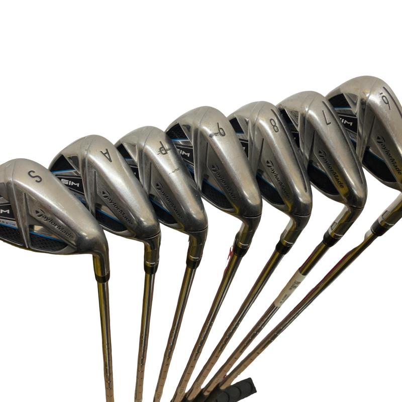 【中古】 テーラーメイド SIM MAX 7S アイアンセット IR KBS MAX85 JP (フレックスS) メンズ 男性用 右利き 右用 Cランク ゴルフクラブ