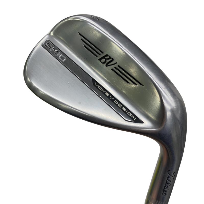 【中古】 タイトリスト VOKEY SPIN MILLED SM10 ツアークロム 54°/14°F ウェッジ WG 純正特注シャフト (フレックスX) メンズ 男性用 右利き 右用 Cランク ゴルフクラブ