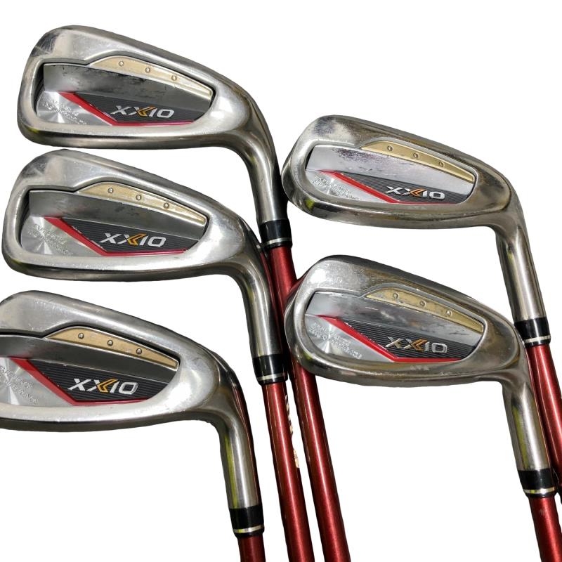 【中古】 ダンロップ XXIO(2024) 5S(レッド) アイアンセット IR XXIO MP1300(IR) レッド (フレックスSR) メンズ 男性用 右利き 右用 Cランク ゴルフクラブ