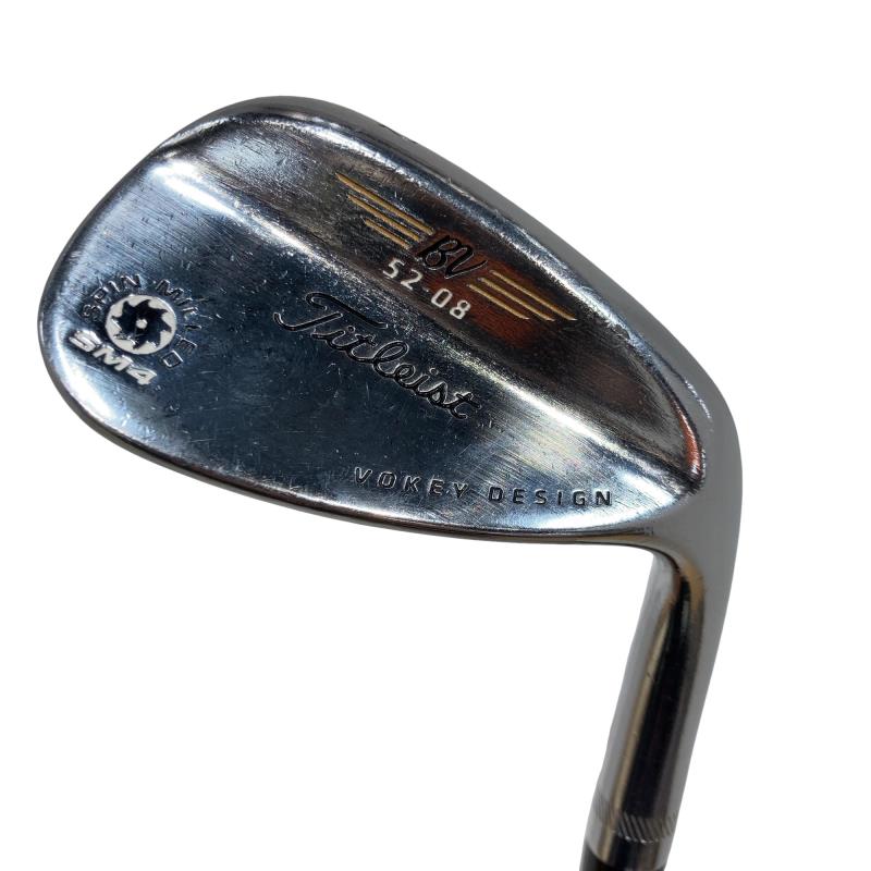 TITLEIST - 【中古】 タイトリスト VOKEY SPIN MILLED SM4 ツアークロム 52°/08° ウェッジ WG NS PRO 950GH (フレックスS) メンズ 男性用 右利き 右用 Dランク ゴルフクラブ