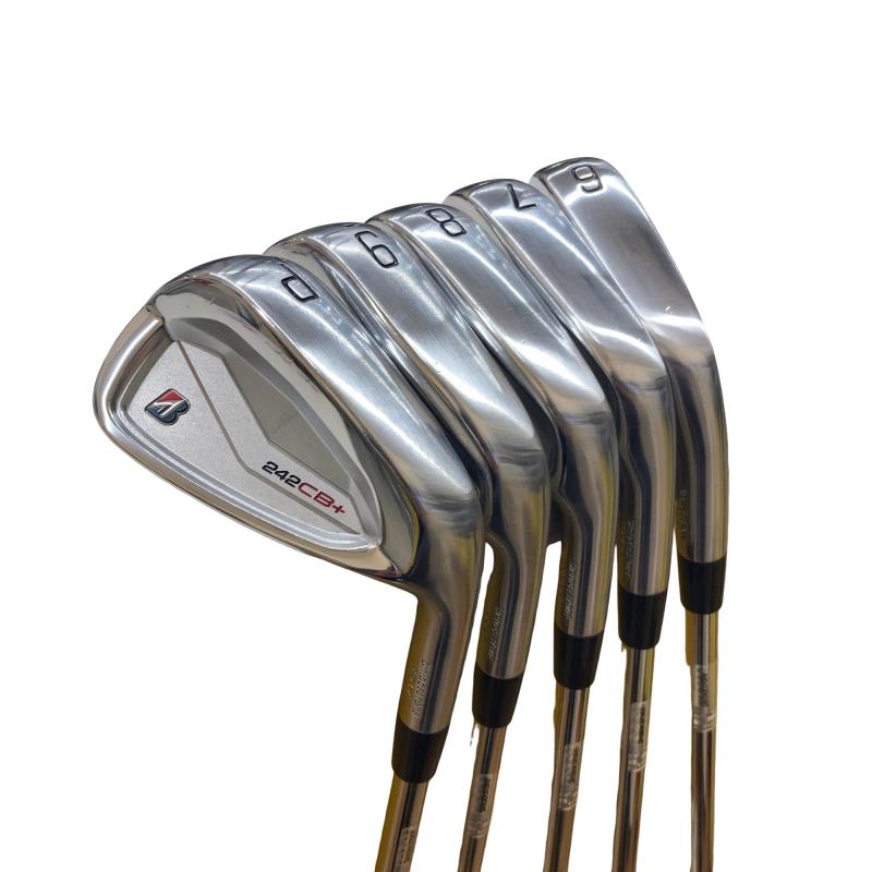 【中古】 ブリヂストン BRIDGESTONE 242CB+ 6S アイアンセット IR 純正特注シャフト (フレックスR) メンズ 男性用 右利き 右用 Cランク ゴルフクラブ