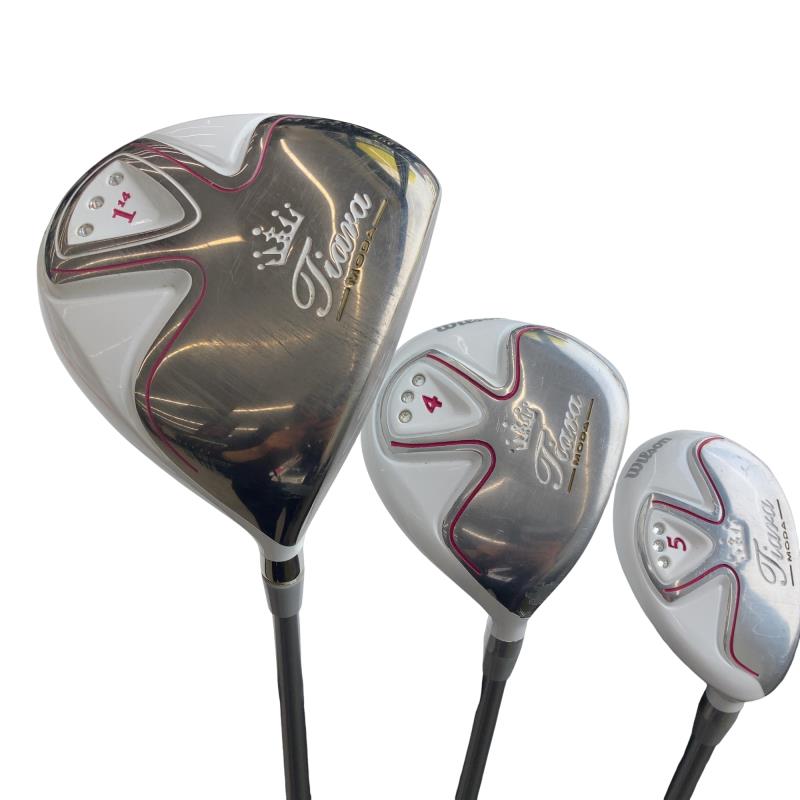 【中古】 ウィルソン Wilson Tiara MODA 8S(ホワイト) レディース クラブセット CS...