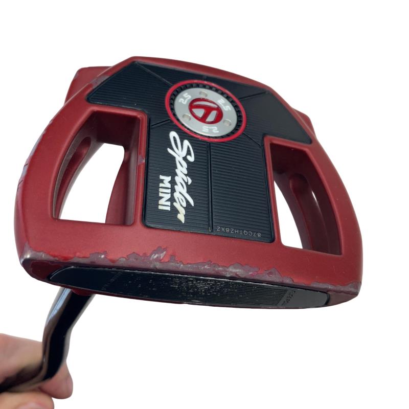 【中古】 テーラーメイド Spider MINI TOUR RED 34インチ パター PT スチール (フレックスその他) メンズ 男性用 右利き 右用 Cランク ゴルフクラブ